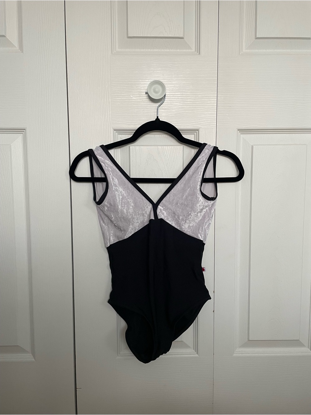 Yumiko Black and White Leotard
